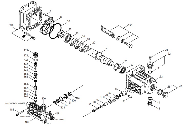 3SPX30 PUMP REPLACEMENT PARTS